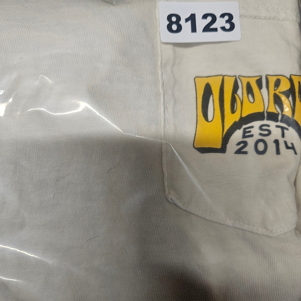 Comfort Colors Oldrow T-Shirt Mens Large Ivory Good Jukebox Graphic Pocket Tee - Picture 4 of 4